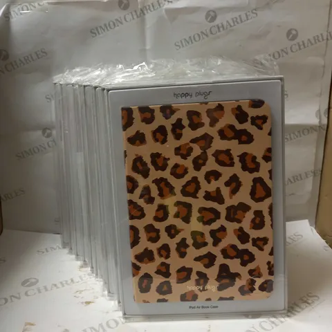 LOT OF APPROX 10 HAPPY PLUGS IPAD AIR BOOK CASE - LEOPARD