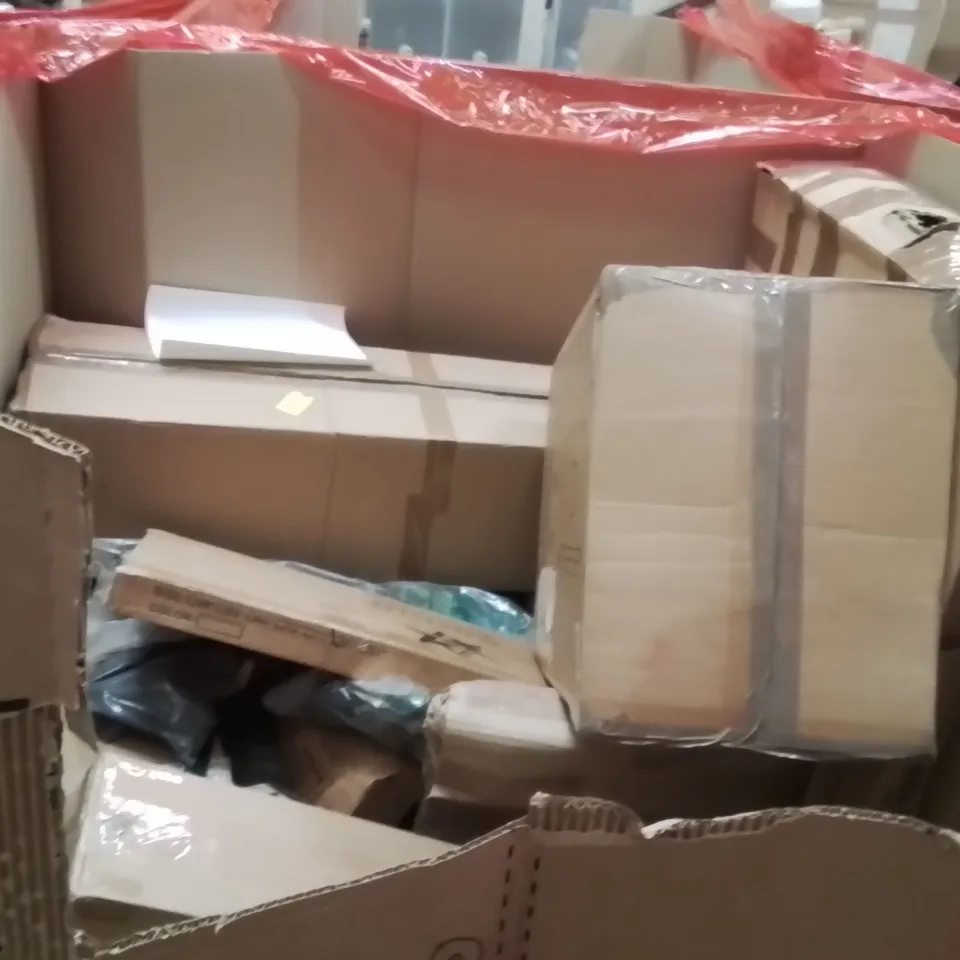 PALLET OF ASSORTED HOUSEHOLD GOODS AND PRODUCTS TO INCLUDE;PROJECTOR CEILING MOUNT,RETRACTABLE SAFETY GATE,PULL UP BAR