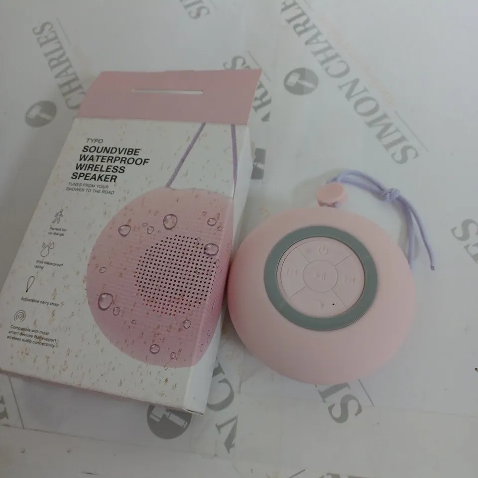 TYPO SOUND VIBE  WATERPROOF WIRELESS SPEAKER 