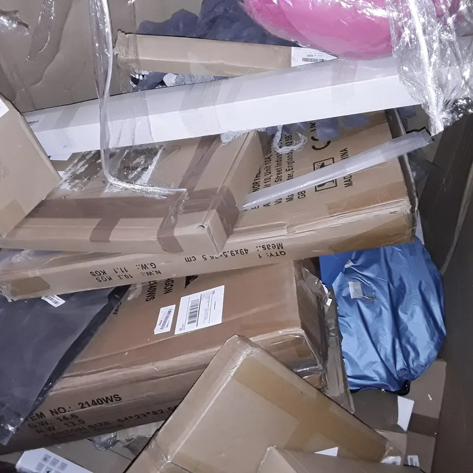 UNPROCESSED PALLET OF ASSORTED ITEMS TO INCLUDE MULTIFUNCTION FOOD PROCESSOR AND CONVECTOR HEATER