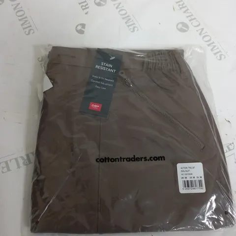 COTTON TRADERS BROWN TROUSER SIZE 36