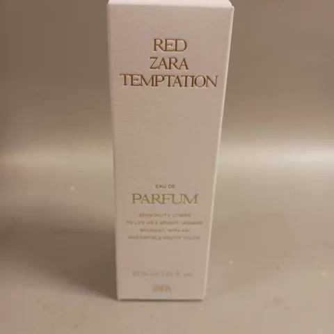BOXED AND SEALED ZARA RED ZARA TEMPTATION EAU DE PARFUM 30ML