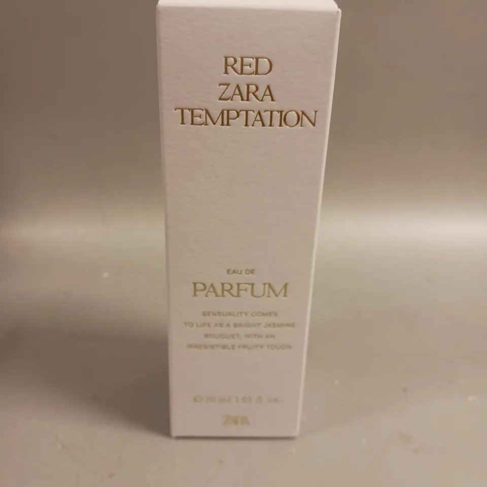 BOXED AND SEALED ZARA RED ZARA TEMPTATION EAU DE PARFUM 30ML