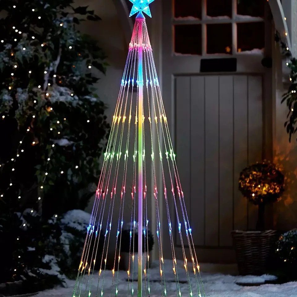 5.5FT WATERFALL LED INDOOR/OUTDOOR CHRISTMAS TREE LIGHT - COLLECTION ONLY RRP £59.99