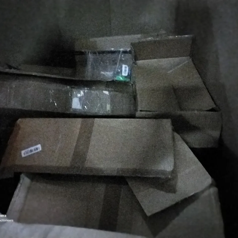 PALLET OF ASSORTED ITEMS INCLUDING ARTIFICIAL GRASS COLLECTION SWEEPER, AIR COOLER, CLOTHES HANGERS, SHOE RACK, AIR FRYER 