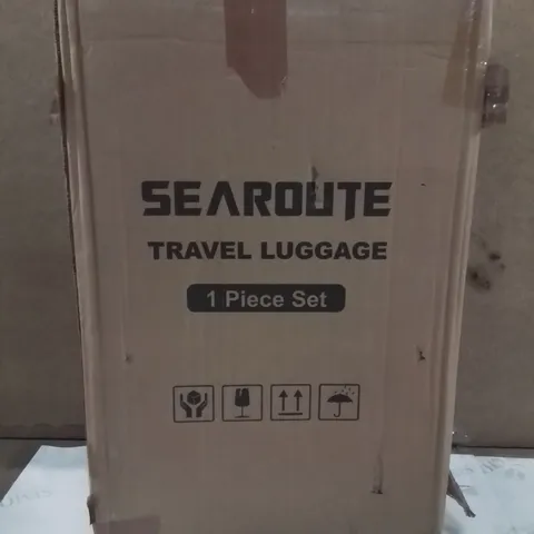 BOXED SEAROUTE TRAVEL LUGGAGE CASE -BLACK-