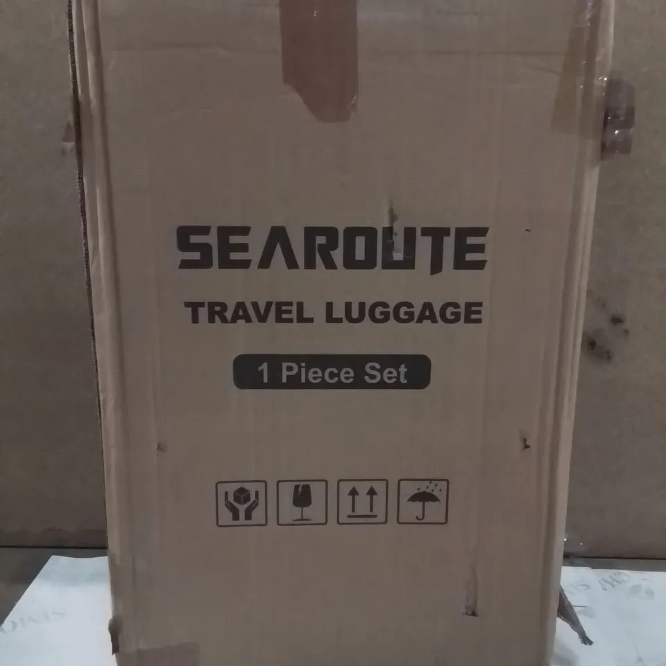 BOXED SEAROUTE TRAVEL LUGGAGE CASE -BLACK-