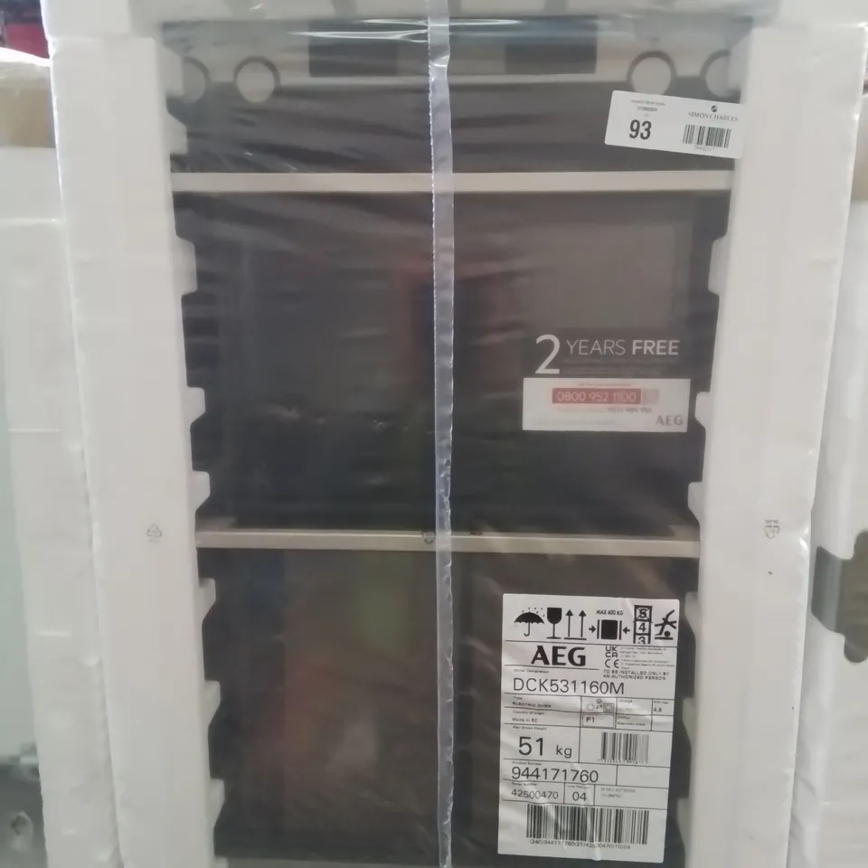 AEG DCK531160M DOUBLE OVEN BUILT IN SURROUNDCOOK STAINLESS STEEL