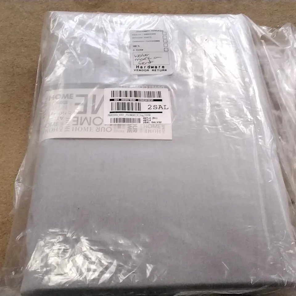 FRANCHESCA KING DUVET COVER SET KING - SILVER RRP £65