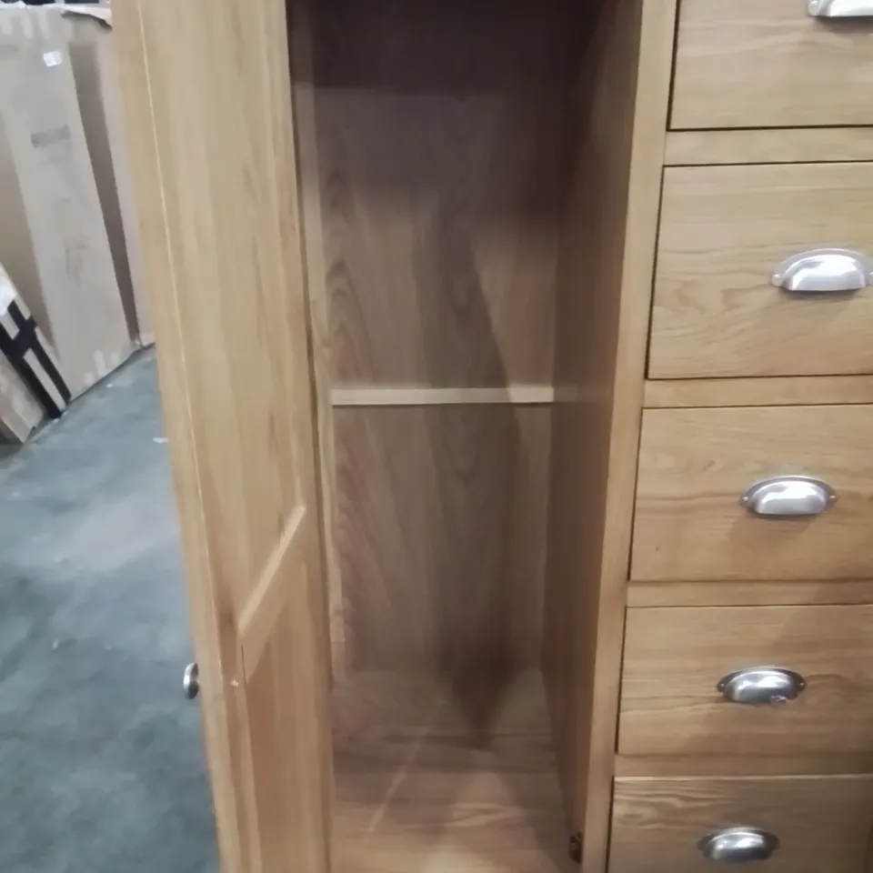 HAGBERG 1 DOOR WARDROBE WITH STORAGE DRAWERS