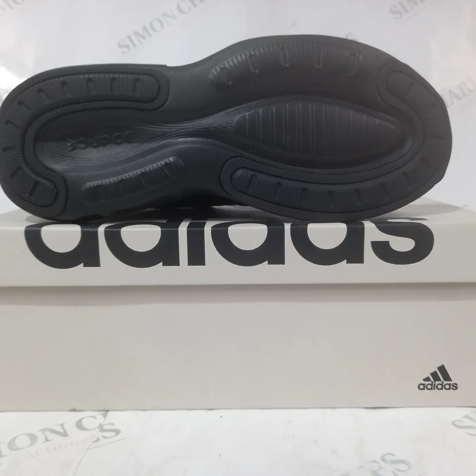 BOXED PAIR OF ADIDAS ALPHAEDGE TRAINERS IN BLACK UK SIZE 7