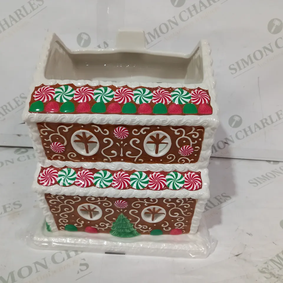 HOMEWORX BY HARRY SLATKIN & CO. CERAMIC GINGERBREAD HOUSE
