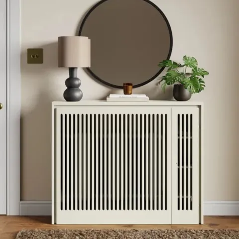 BOXED MARY RADIATOR COVER WITH STORAGE - STONE (1 BOX)