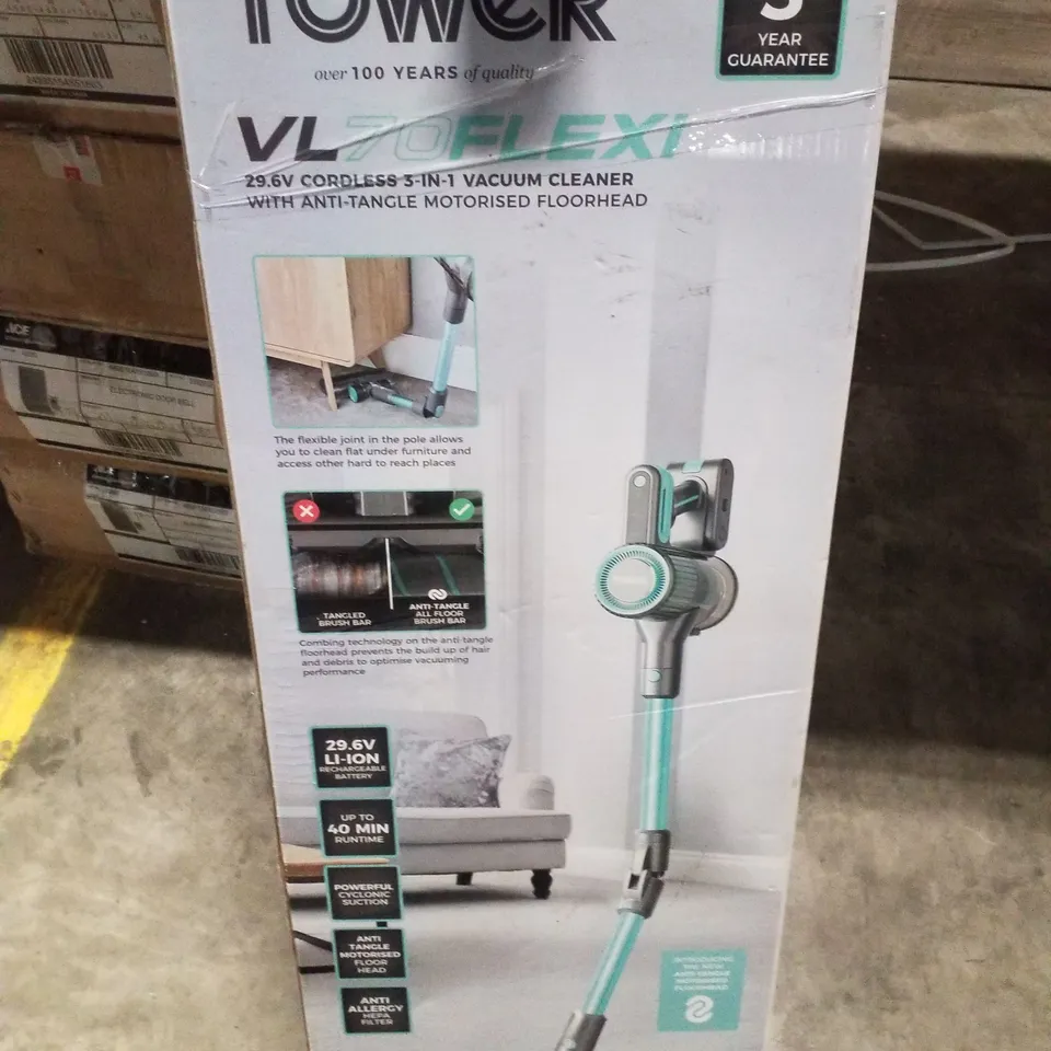 BOXED TOWER VL70FLEXI 29.6V CORDLESS 3-IN-1 VACUUM CLEANER