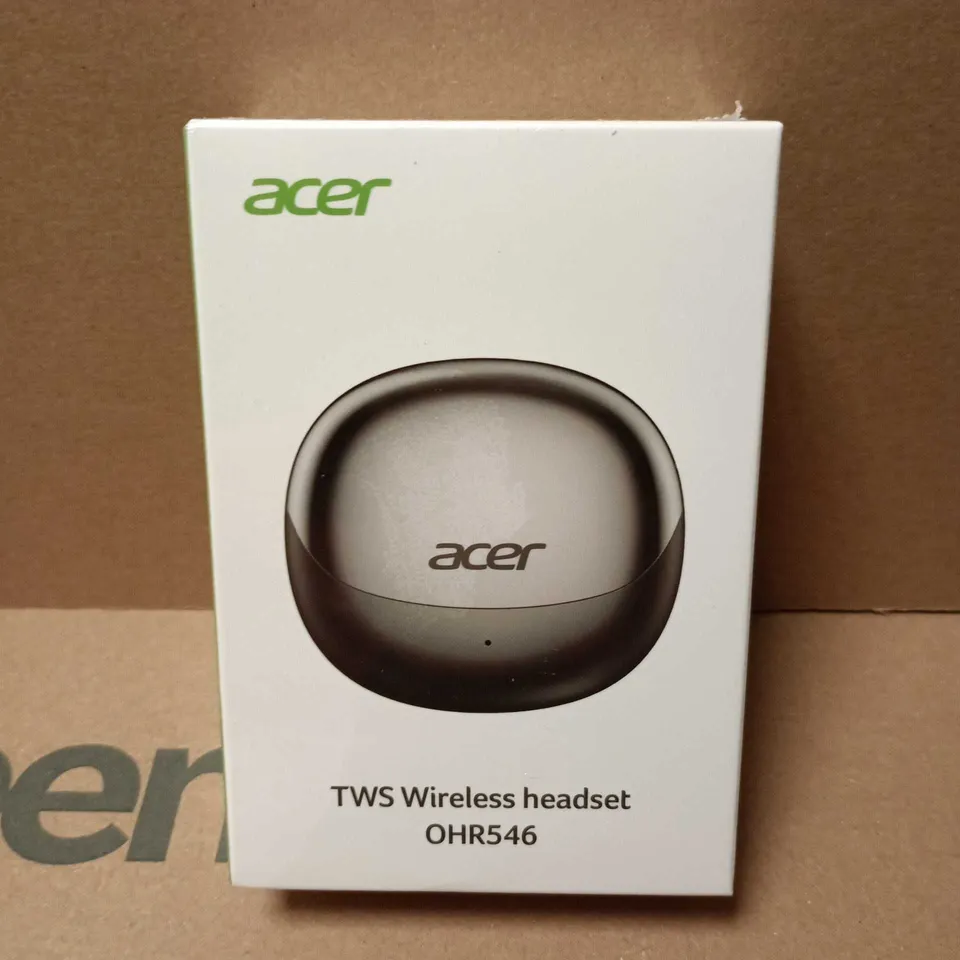 BOXED AND SEALED ACER TWS WIRELESS HEADSET (OHR546) BEIGE