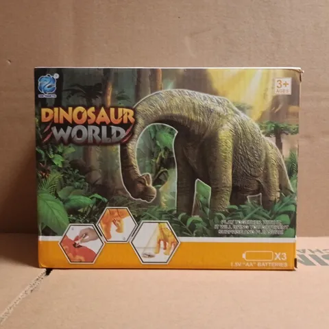 BOXED DINOSAUR WORLD ELECTRIC FUNCTION BRACHIOSAURUS