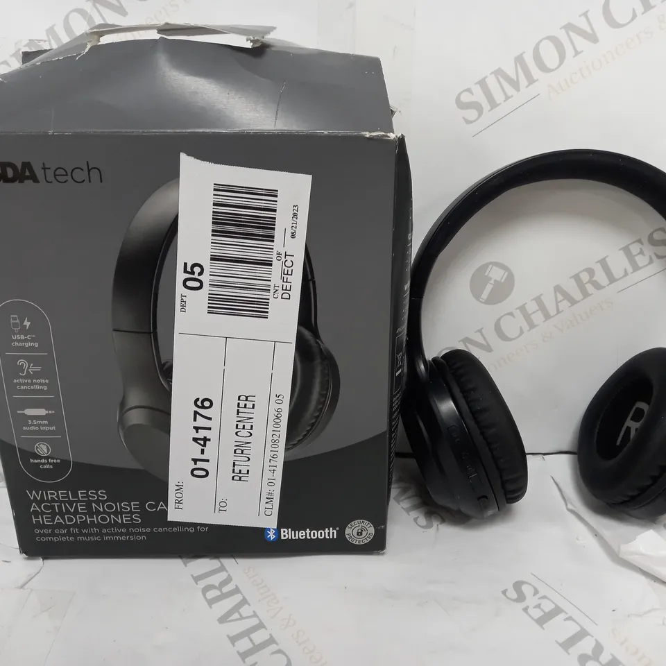BOXED WIRELESS NOISE CANCELLING HEADPHONES - BLACK