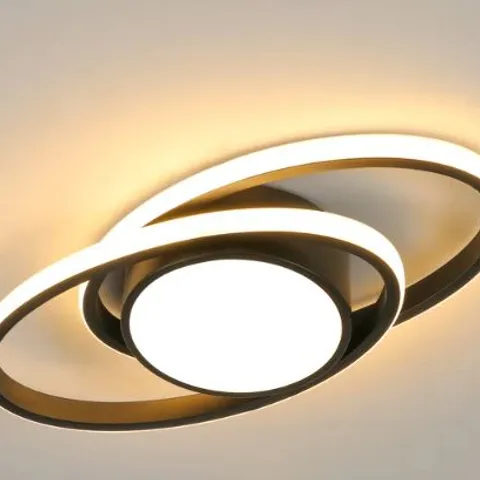 BOXED 3-LIGHT LED DOUBLE RING FLUSH MOUNT CEILING LIGHT