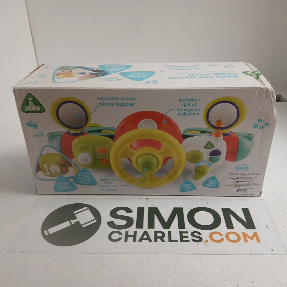 BABY STEERING WHEEL PLAYSET – COLOURFUL BOXED ACTIVITY CENTRE