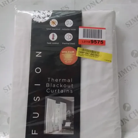 BAGGED DIJON COTTON BLACKOUT CURTAIN PAIR