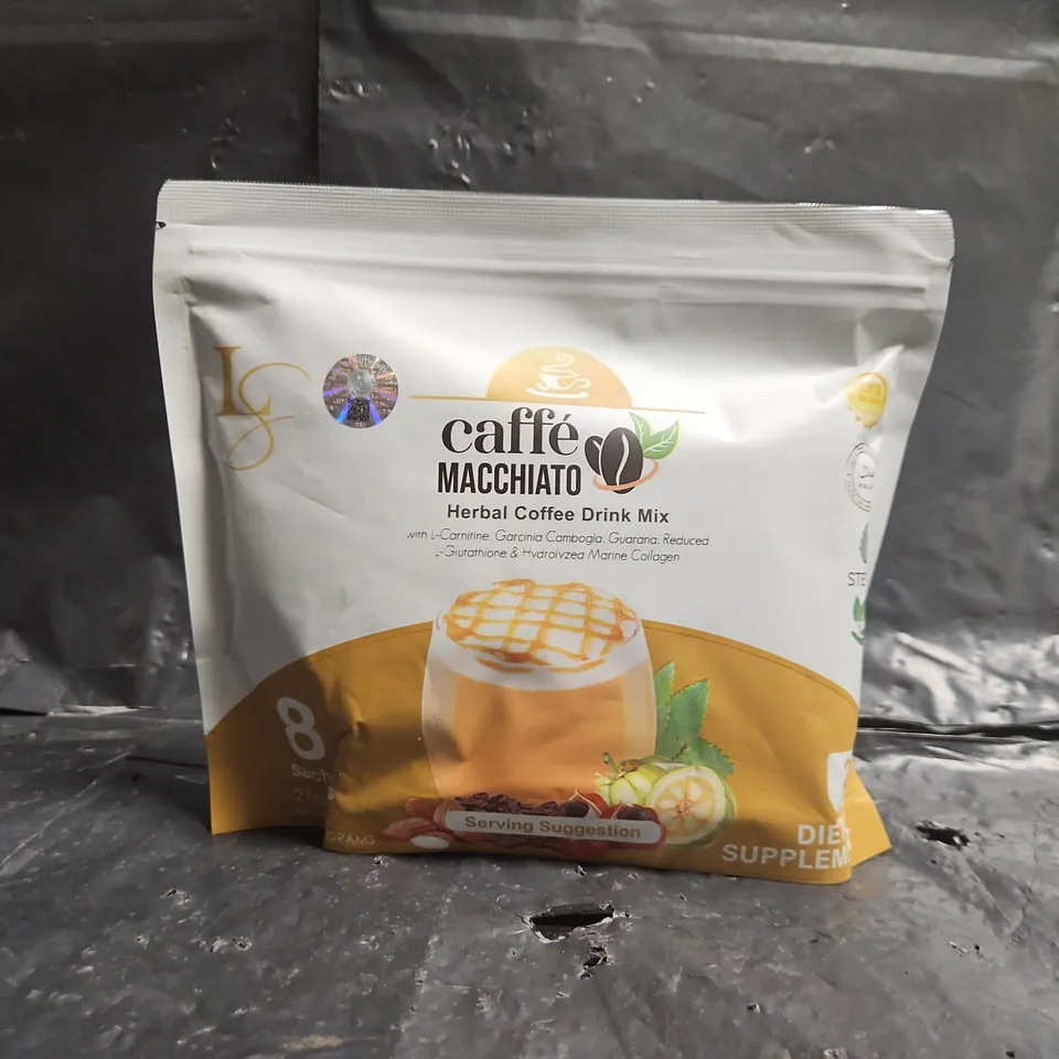 LUXE SLIM CAFFÉ MACCHIATO HERBAL COFFEE DRINK MIX (8 SACHETS)