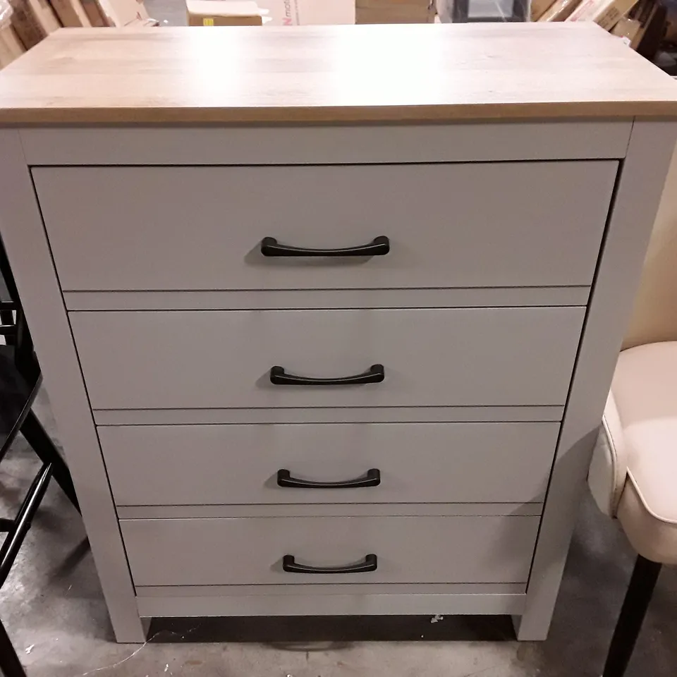 LIMESTONE 4-DRAWER CHEST OF DRAWERS