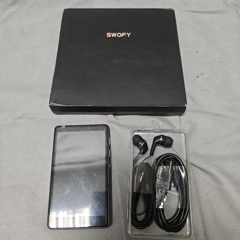SWOFY MS05 PRO DIGITAL PLAYER – PORTABLE MP3 PLAYER WITH EARPHONES (BLACK)