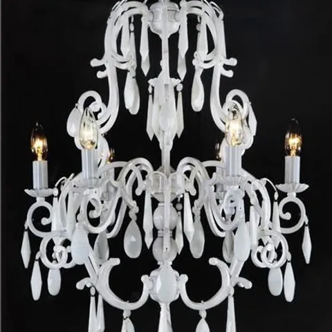 BOXED ABBEY 6 LIGHT SPUTNIK CHANDALIER