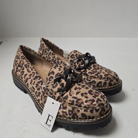SHOES BY EMMA ADELINE LEOPARD PRINT LOAFERS – WOMEN'S UK SIZE 5