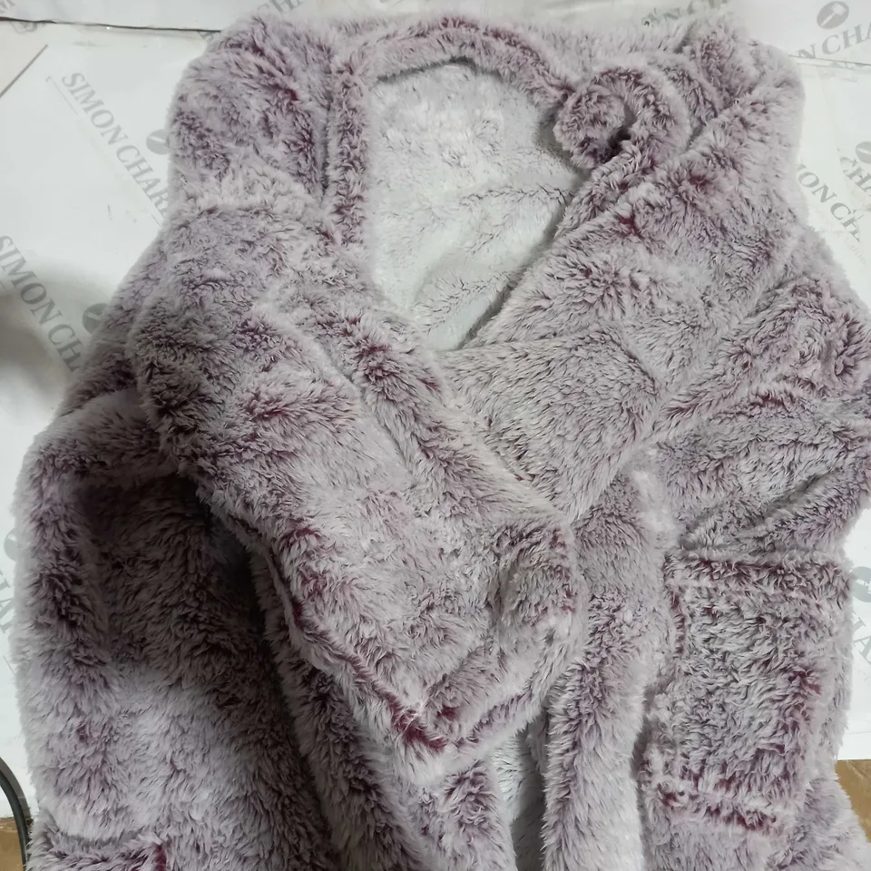 COZZEE HOME TIPPED FLUFF LAVANDER CARDIGAN - 3XL