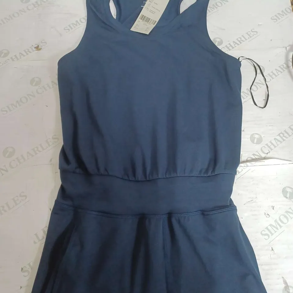 SWEATY BETTY GARY SEAMLESS ROMPER IN NAVY - MEDIUM