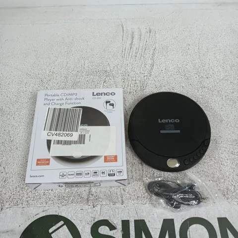 LENCO CD-200 PORTABLE CD/MP3 PLAYER β BLACK