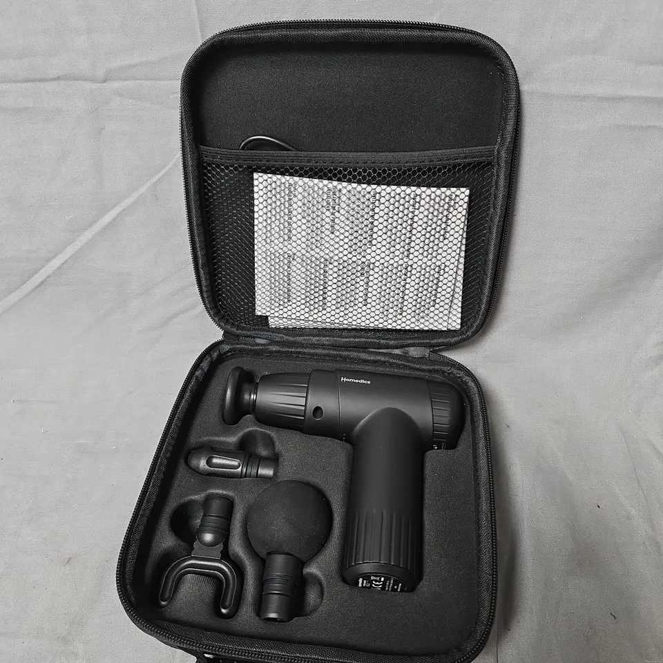 HOMEDICS NOVO MINI MASSAGE GUN WITH TRAVEL CASE