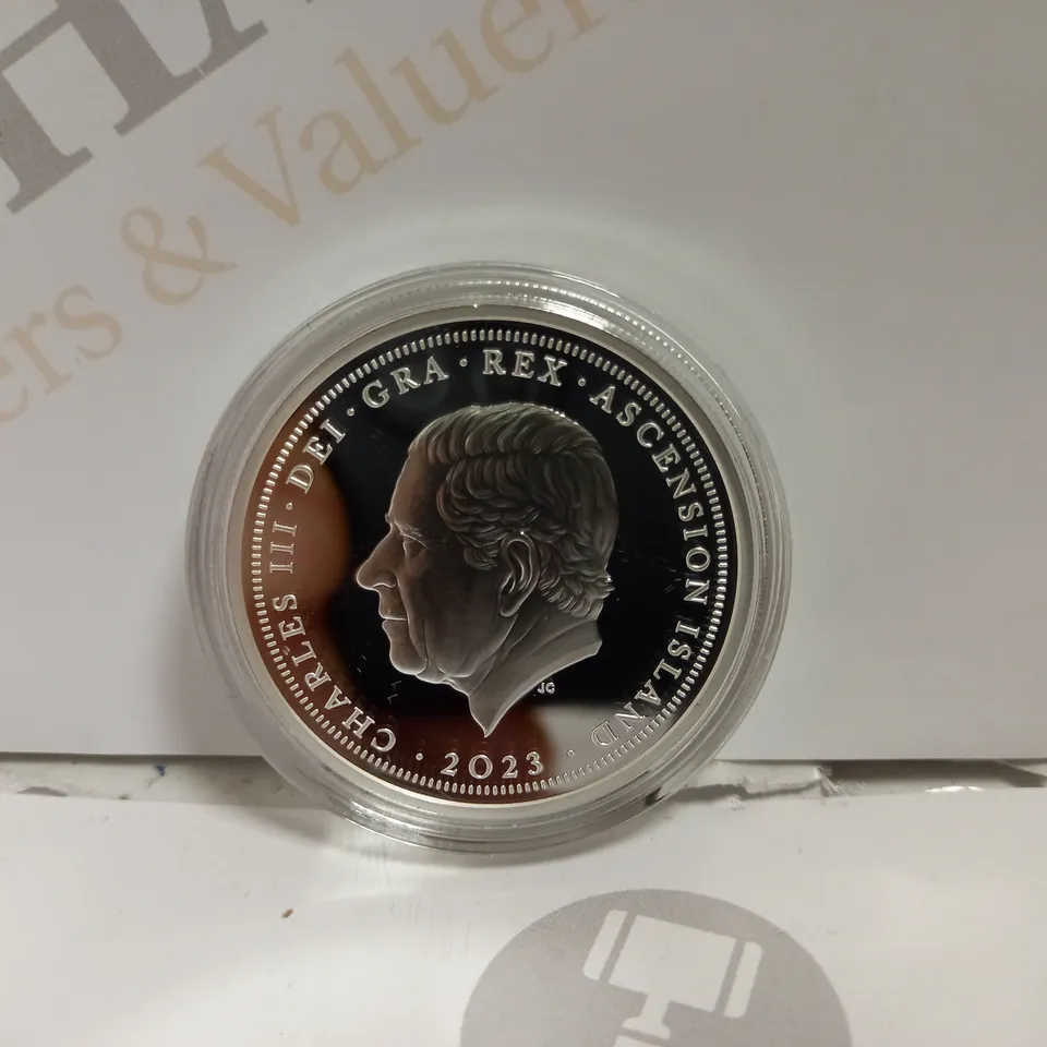 THE CORONATION OF KING CHARLES III ONE CROWN 2023 COLLECTABLE COIN
