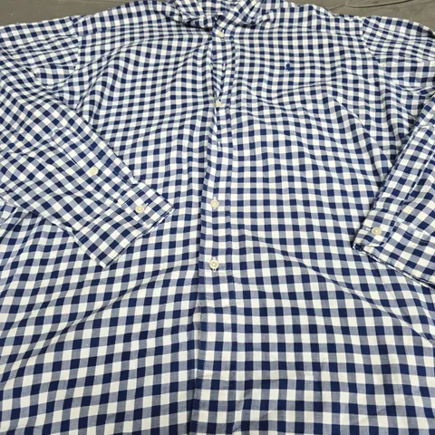 POLO RALPH LAUREN CHEQUERED SHIRT - SIZE LARGE