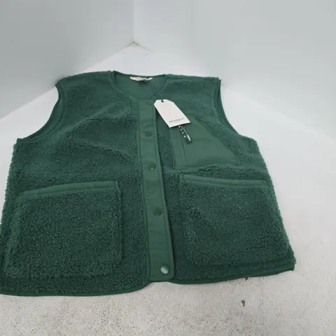 SEASALT CORNWALL PENPOL FLEECE GILET – DARK FORAGE (WOMEN)