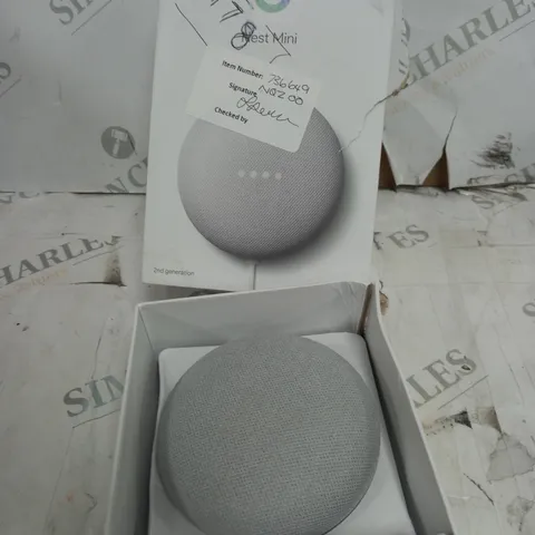 GOOGLE NEST MINI SMART SPEAKER