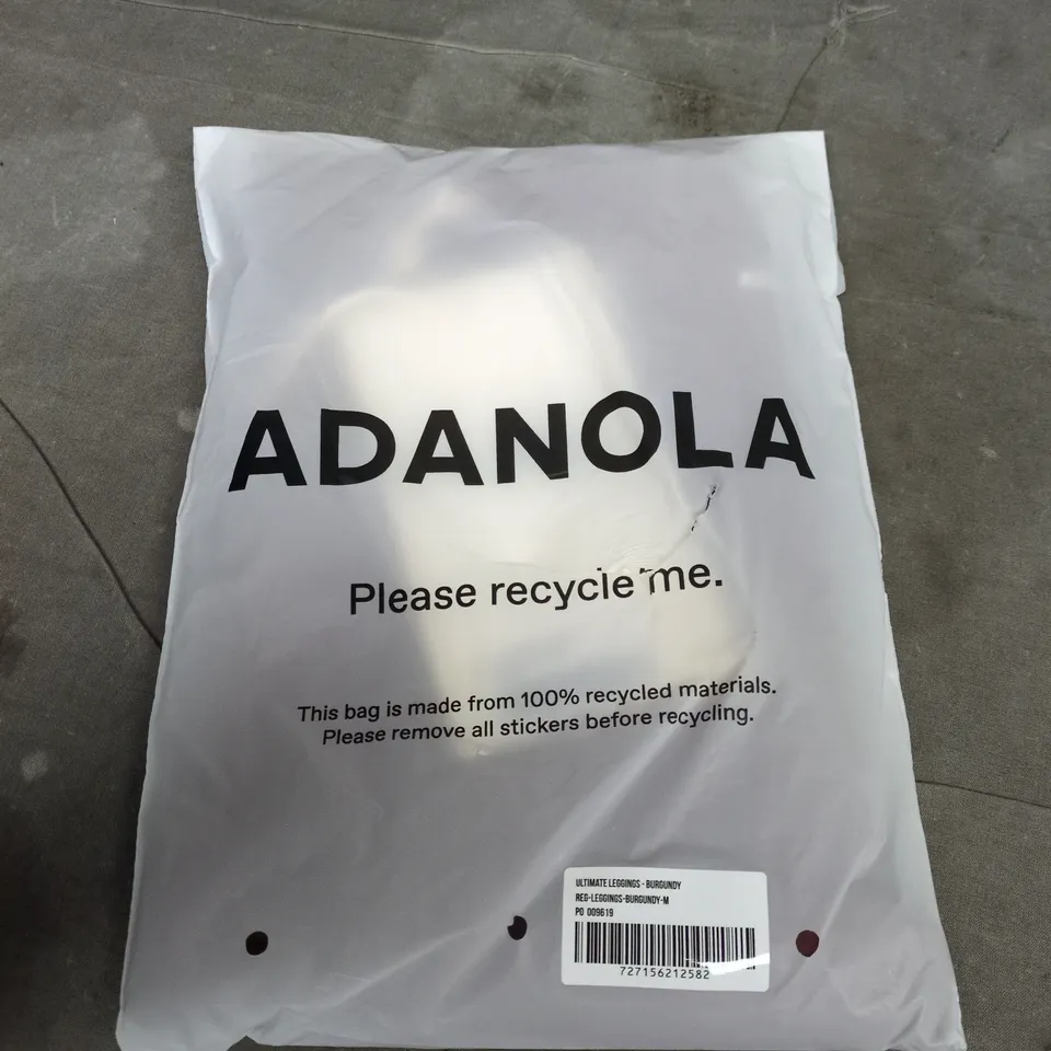 ADANOLA ULTIMATE LEGGINGS – BURGUNDY, SIZE M