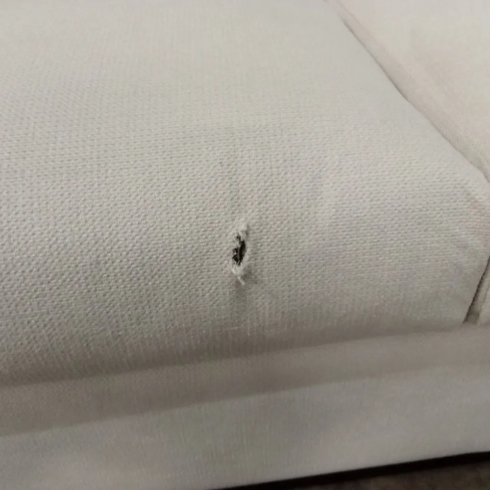 SEOUL 2 SEATER STANDARD BACK FABRIC SOFA - NATURAL RRP £699