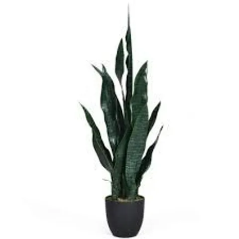 BOXED COSTWAY 93CM ARTIFICIAL SNAKE PLANT WITH POT