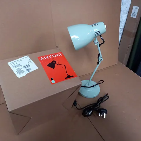 BOXED JOHN LEWIS LIGHT GREEN TONY TASK LAMP