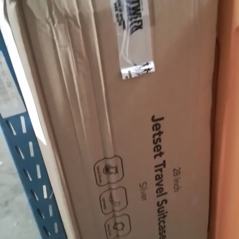 BOXED LUGG 28INCH JETSET TRAVEL SUITCASE SILVER