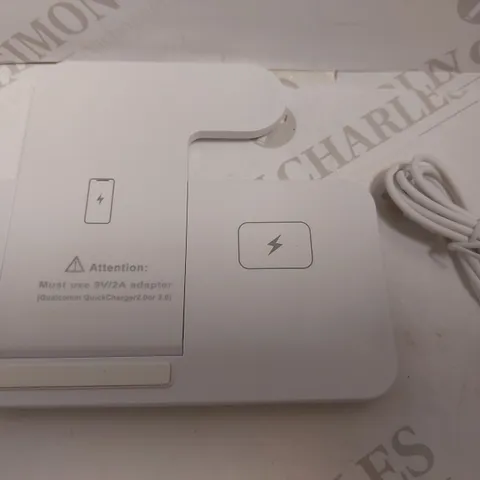 BOXED MULTI FUNCTION CHARGING STAND - WHITE