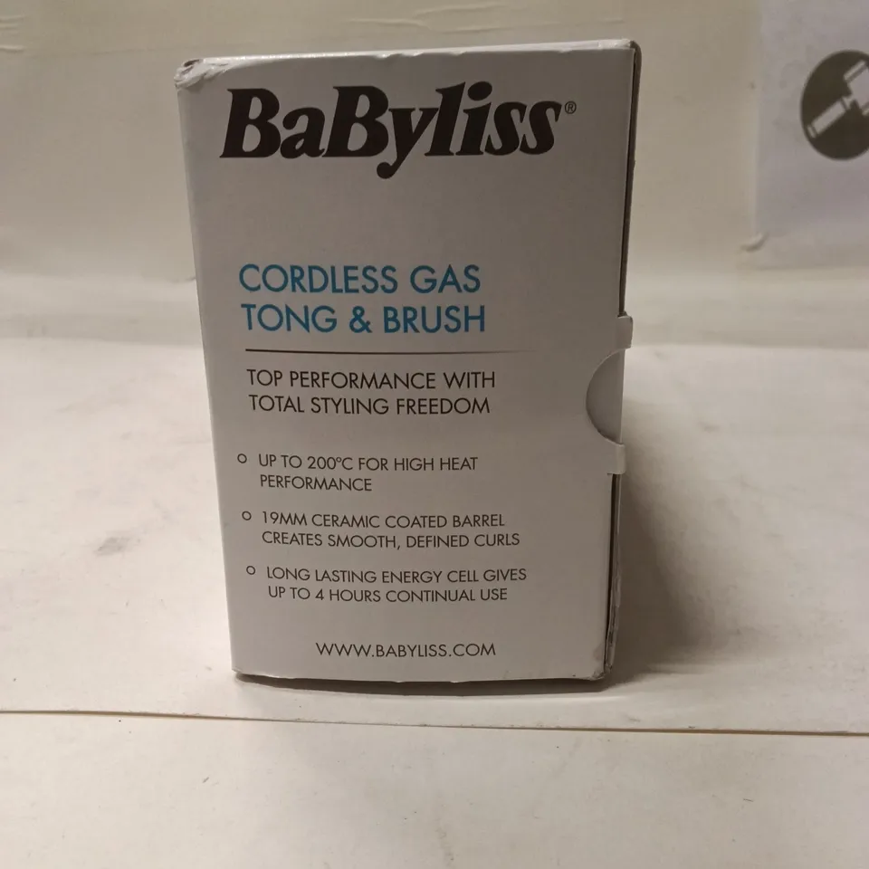 BABYLISS CORDLESS GAS TONG & BRUSH – HAIR STYLING TOOL (BOXED)