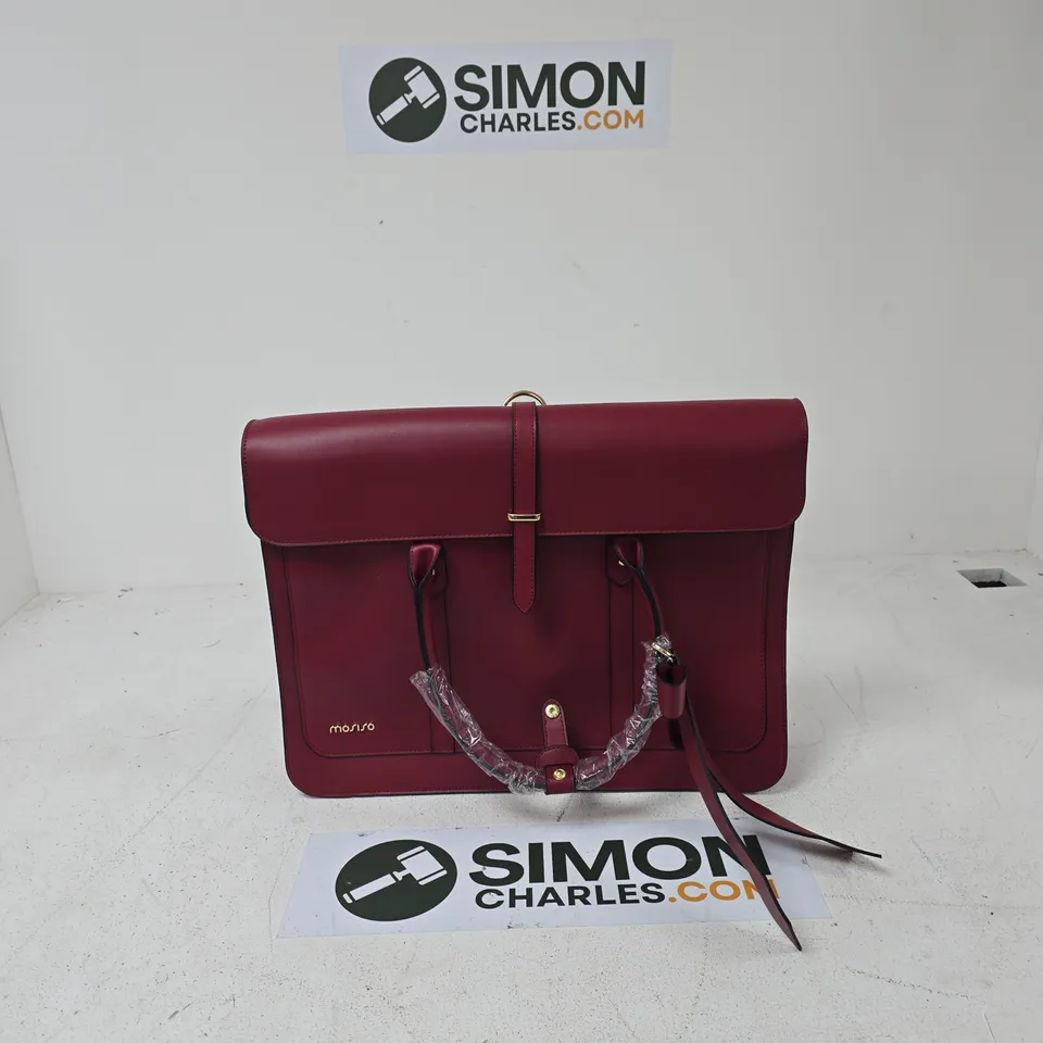 MOSISO WOMEN'S HANDBAG – BURGUNDY RED SATCHEL