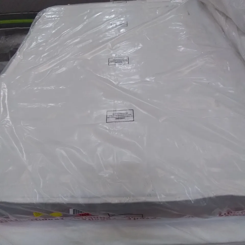 BAGGED 4'6" DOUBLE HYBRID NATURAL OPEN COIL MEMORY FOAM MATTRESS 