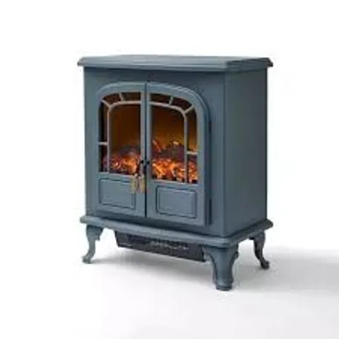 BOXED WARMLITE WINGHAM 2KW DOUBLE DOOR LOG EFFECT STOVE FIRE (1 BOX)