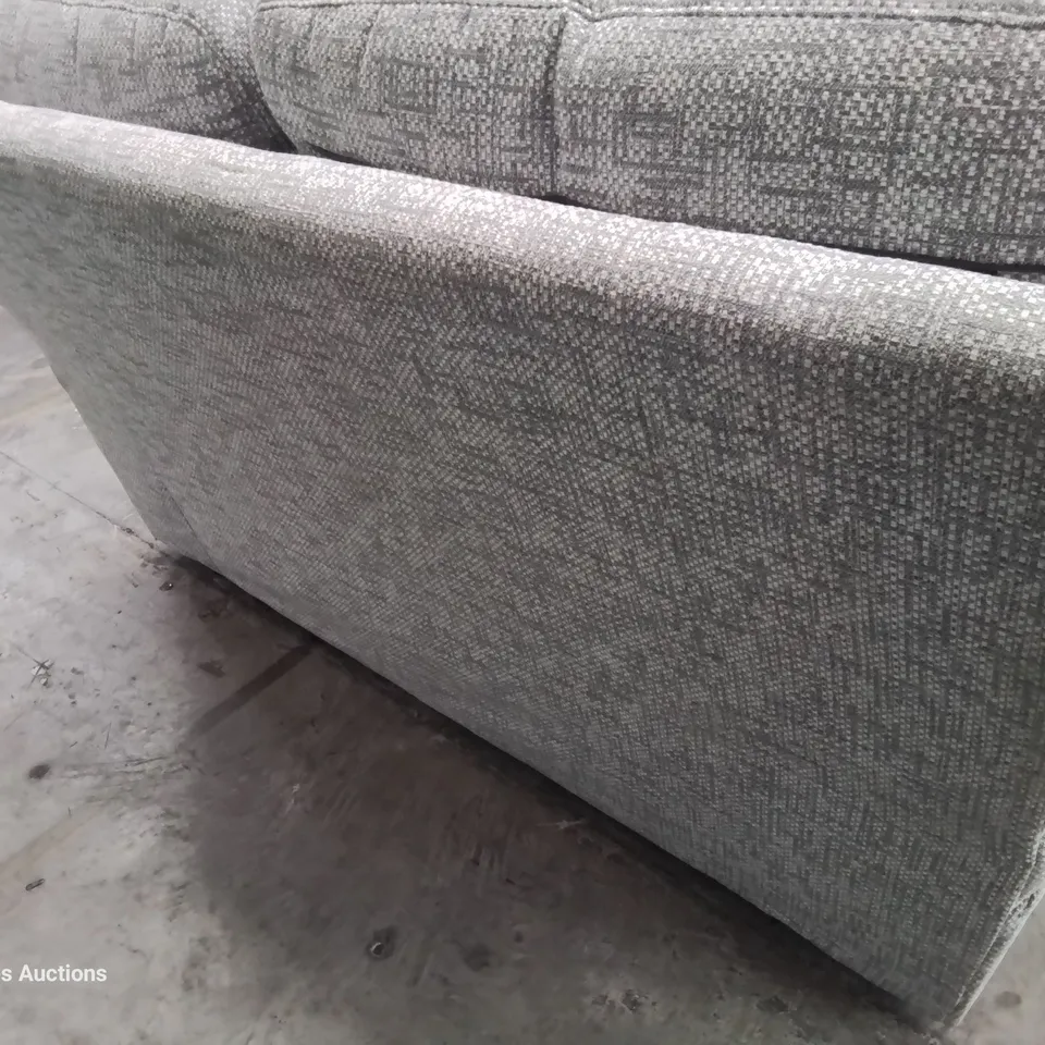 QUALITY BRITISH DESIGNER G PLAN KINGSBURY TWO SEATER SOFA GREY FABRIC