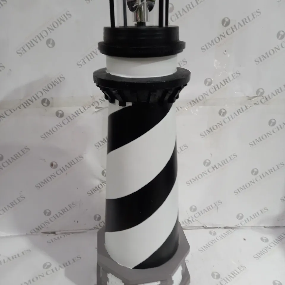 GARDEN REFLECTIONS XL SOLAR ROTATING 80CM LIGHTHOUSE