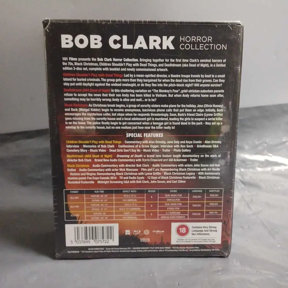 SEALED BOB CLARK HORROR COLLECTION BLU-RAY